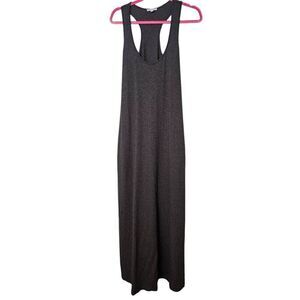 CALME by Johnny Was gray cotton tank maxi dress. Size M/L.